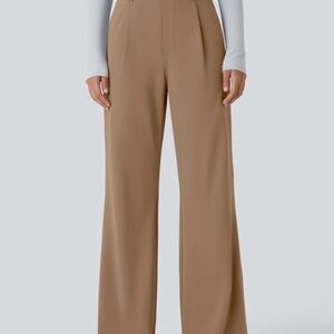 HALARA Tan Wide-Leg Women's Pants